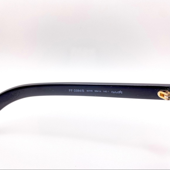 NWT FENDI Model FF0384/S in Black. - Picture 7 of 11